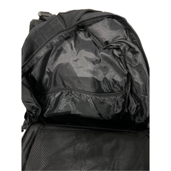 Generic Black Canvas Tactical Backpack - Picture 4 of 4